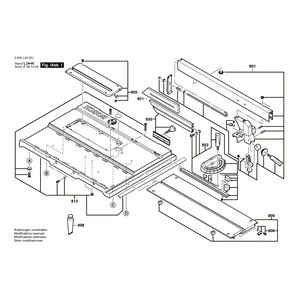 Запчасти для настольной циркулярной пилы Bosch PTS 10 230 V 3603L03231