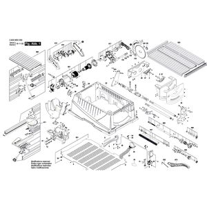 Запчасти для настольной циркулярной пилы Bosch PPS 7S 230 V 3603M03300