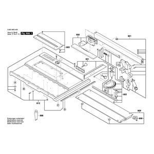 Запчасти для настольной циркулярной пилы Bosch PTS 10 230 V 3603M03400
