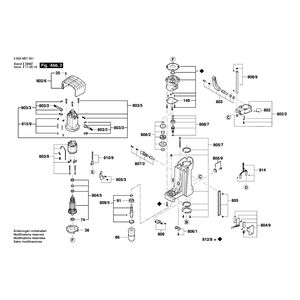 Запчасти для настольного сверлильного станка Bosch PBD 40 230 V 3603M07001, деталировка 2 Запчасти для настольного сверлильного станка Bosch PBD 40 230 V 3603M07001, деталировка 2