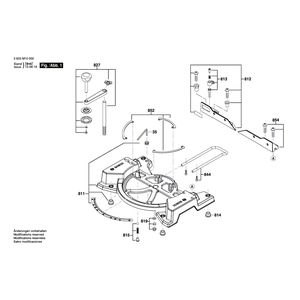 Запчасти для торцевочной пилы Bosch PCM 8 230 V 3603M10000, деталировка 1