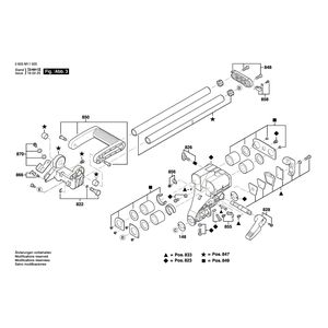 Запчасти для торцевочной пилы Bosch PCM 8 SD 230 V 3603M11000, деталировка 3