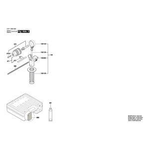 Запчасти для перфоратора Bosch GBH 3-28 DRE 230 V 3611B3A000, деталировка 2