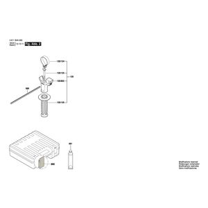 Запчасти для перфоратора Bosch GBH 3000 230 V 3611B4A006, деталировка 2