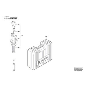 Запчасти для перфоратора Bosch 220 V 3611B69020, деталировка 2