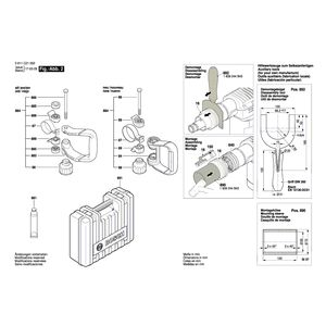 Запчасти для отбойного молотка Bosch GSH 5 CE 230 V 3611C21000, деталировка 2