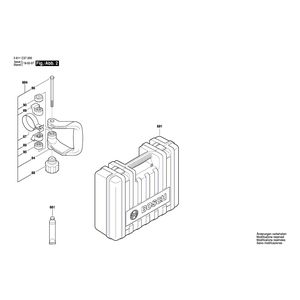 Запчасти для отбойного молотка Bosch GSH 5 230 V 3611C37000, деталировка 2