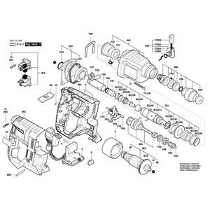 Запчасти для аккумуляторного отбойного молотка Bosch GBH 18V-20 18 V 3611J11000