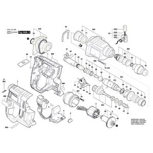 Запчасти для аккумуляторного отбойного молотка Bosch GBH 18V-21 18 V 3611J11120