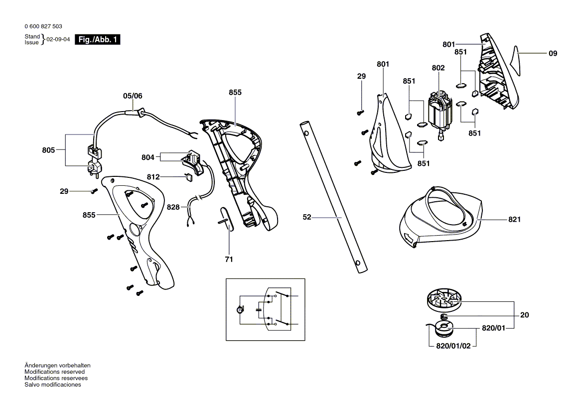 Запчасти для триммера для травы Bosch ART 23 G 230 V 06008275A3, деталировка 1 - цена в Москве, купить оригинальные запчасти Бош в интернет-магазине «Премиум инструмент»