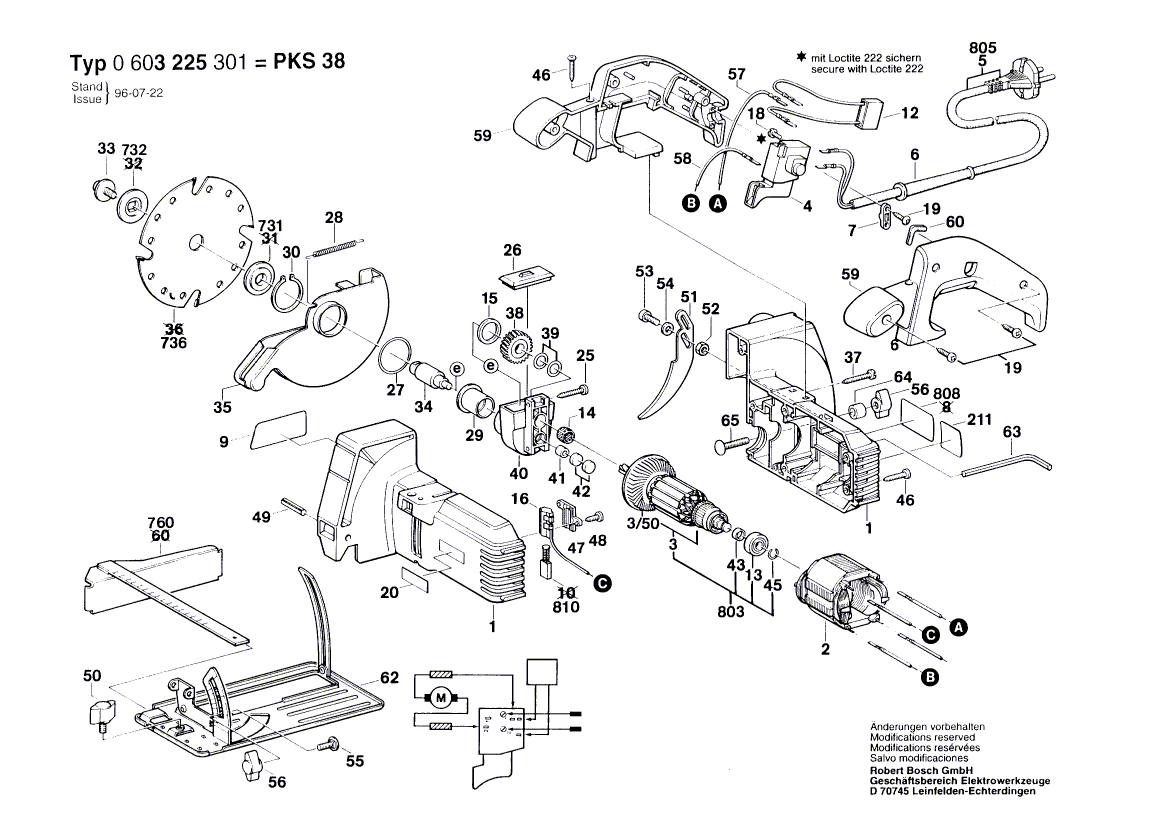 Ручная циркуляная пила PKS 40 230 V 0603225301