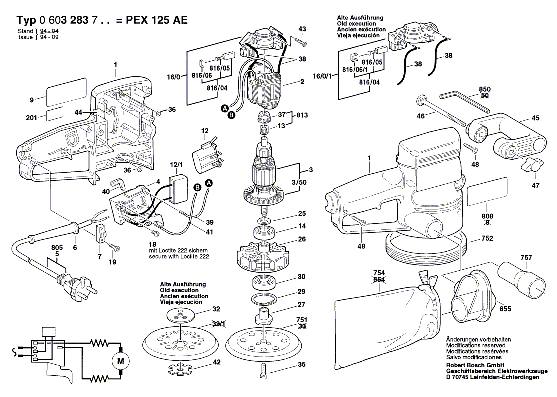 Эксцентриковая шлифмашина PEX 125 AE 230 V 0603283703