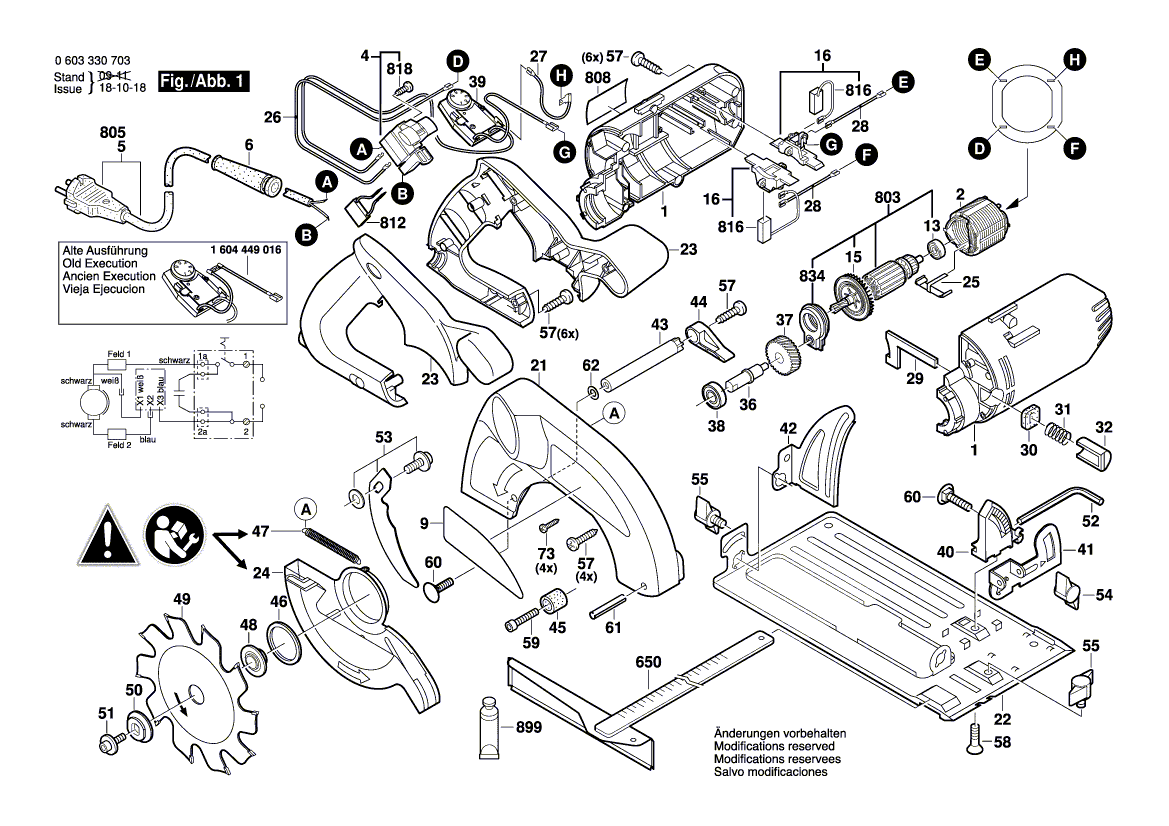 Ручная циркуляная пила PKS 54 CE 230 V 0603330703