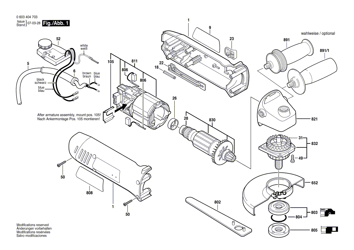 Угловая шлифмашина PWS 8-125 CE 230 V 0603404803