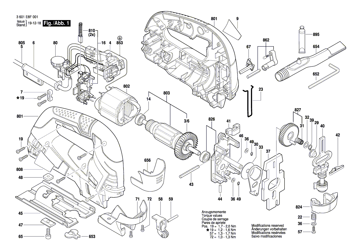 Электролобзик GST 90 BE 230 V 3601E8F001