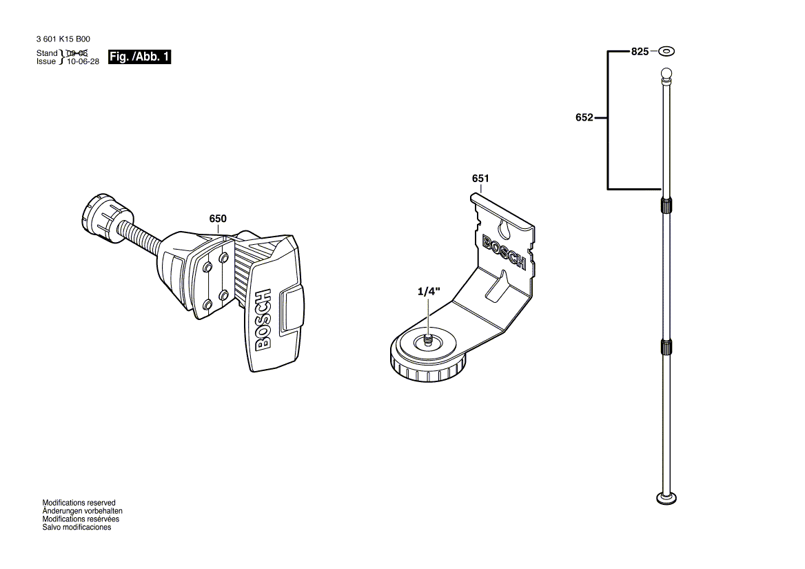 Запчасти для сучкореза Bosch BT 350 3601K15B00, деталировка 1 - цена в Москве, купить оригинальные запчасти Бош в интернет-магазине «Премиум инструмент»
