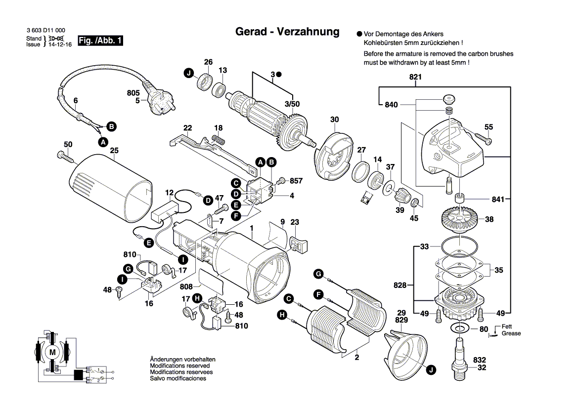 Угловая шлифмашина PWS 650 230 V 3603D11000