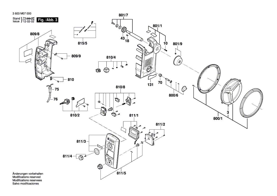 Запчасти для настольного сверлильного станка Bosch PBD 40 230 V 3603M07000, деталировка 3 - цена в Москве, купить оригинальные запчасти Бош в интернет-магазине «Премиум инструмент»