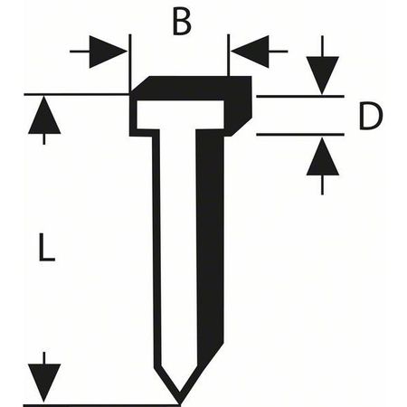 1000 шт. гвоздей 23 MM ТИП 47