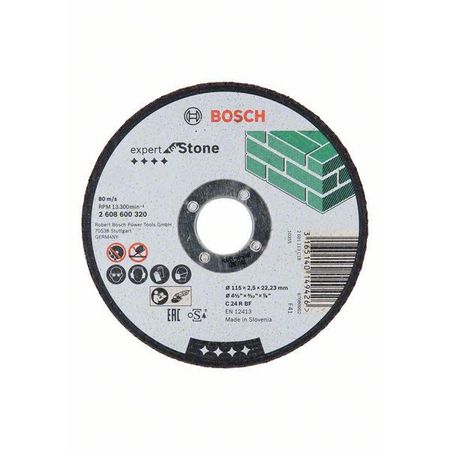 Отрезной круг Expert по камню 115 x 2.5 мм, прямой
