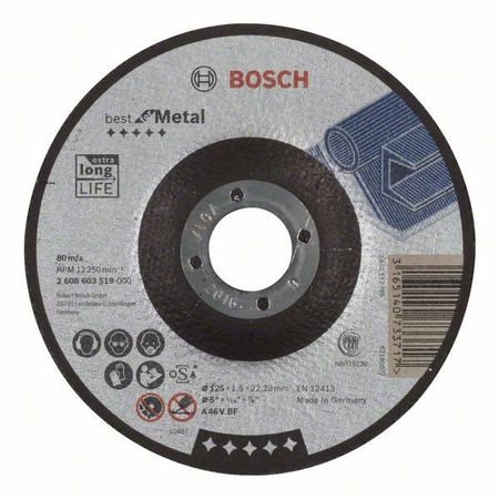 Отрезной круг Best по металлу 125x1,5 мм, вогнутый Отрезной круг Best по металлу 125x1,5 мм, вогнутый