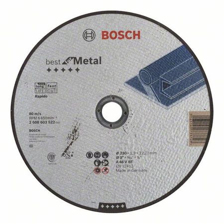 Отрезной круг Best по металлу 230x1,9 мм, прямой Отрезной круг Best по металлу 230x1,9 мм, прямой