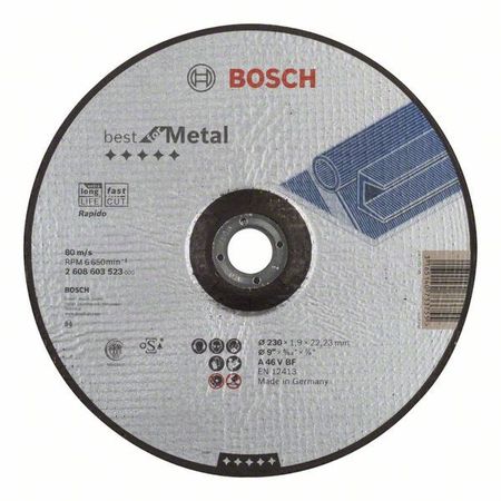 Отрезной круг Best по металлу 230x1,9 мм, вогнутый Отрезной круг Best по металлу 230x1,9 мм, вогнутый