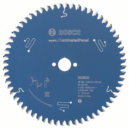 Пильный диск Expert for Laminated Panel 190x20x2.6/1.6x60T Пильный диск Expert for Laminated Panel 190x20x2.6/1.6x60T