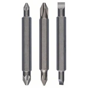 3 биты Extra Hard двусторонние 60 мм PH1/PZ1/S0.6x4.5