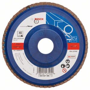 Лепестковый шлифкруг X551 Expert for Metal 125 мм K40 прям. пластик