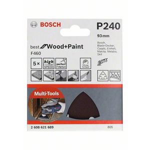 6 шлифлистов F460 Best for Wood and Paint 93x93 мм K60/120/240