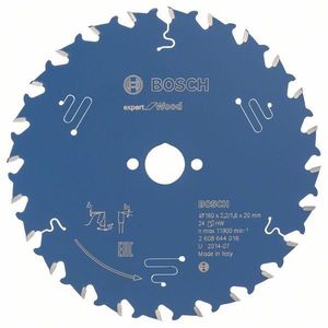 Пильный диск Expert for Wood 160x20x2.2/1.6x24T