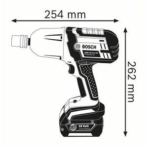 Аккумуляторный ударный гайковёрт GDS 18 V-LI HT
