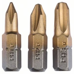 Набор из 3 насадок-бит Titanium (PH)