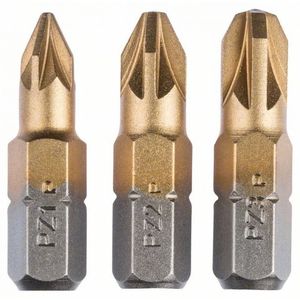 Набор из 3 насадок-бит Titanium (PZ)